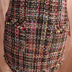 ZARA Multi-Colour Tweed Mini Skirt